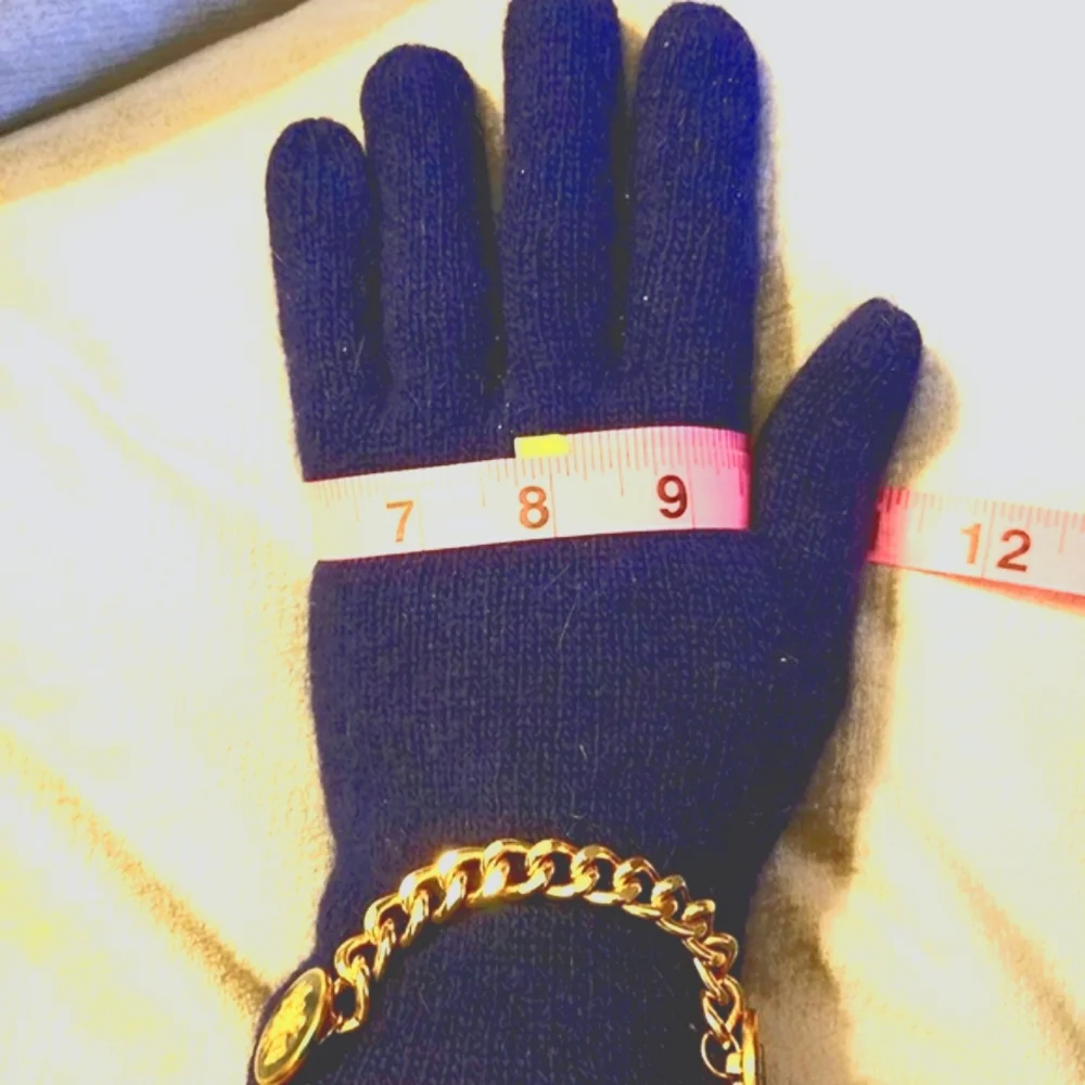 Embellished Gloves Enamel Buttons Chains